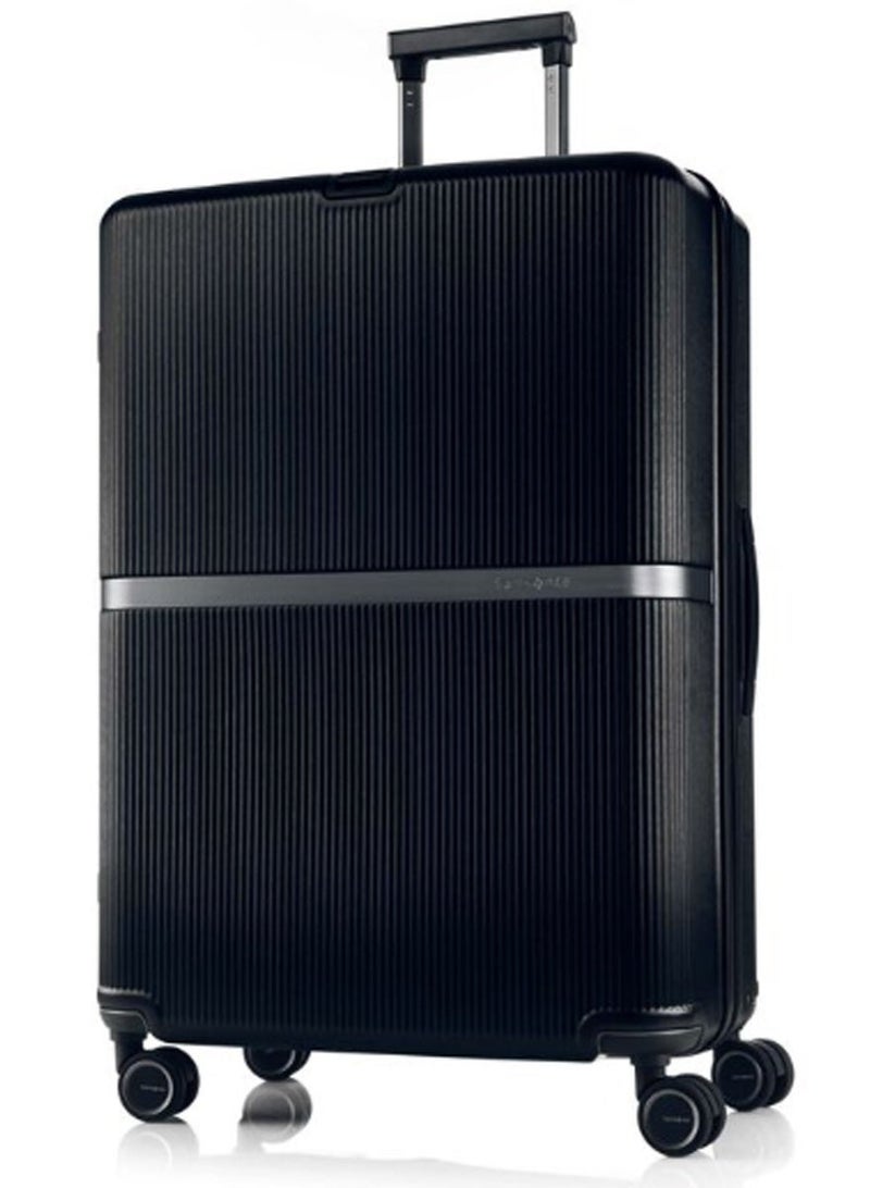 Samsonite Minter Suitcase Check-In Size 81 cm / 30 inch, 4 Spinner Wheels, Polycarbonate, Black|Aero-Trac Suspension Wheels|TSA Lock|Expandable|Removable Divider|Carry Hook - 10 Years International Warranty - Image 1